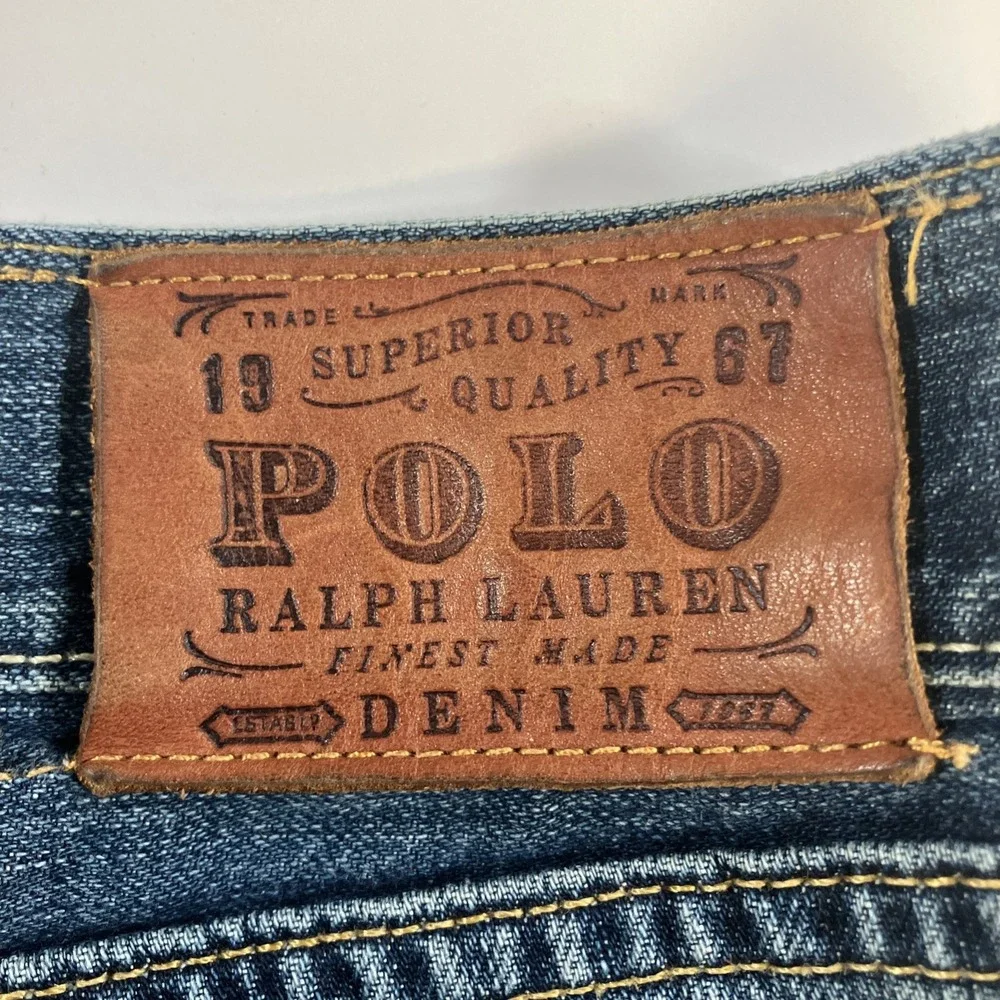 Vintage Polo Ralph Lauren Denim Jeans Mens 42x30 Medium Wash Y2K